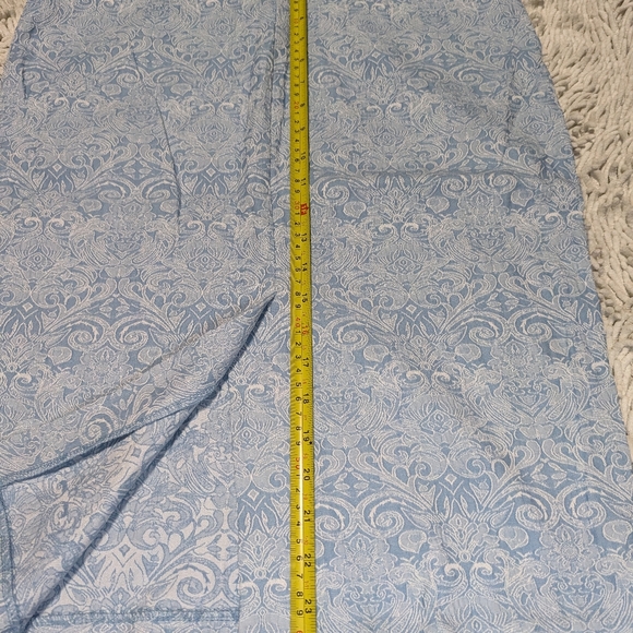 Attyre New York Blue Patterned Skirt- Size 14 - Picture 5 of 8